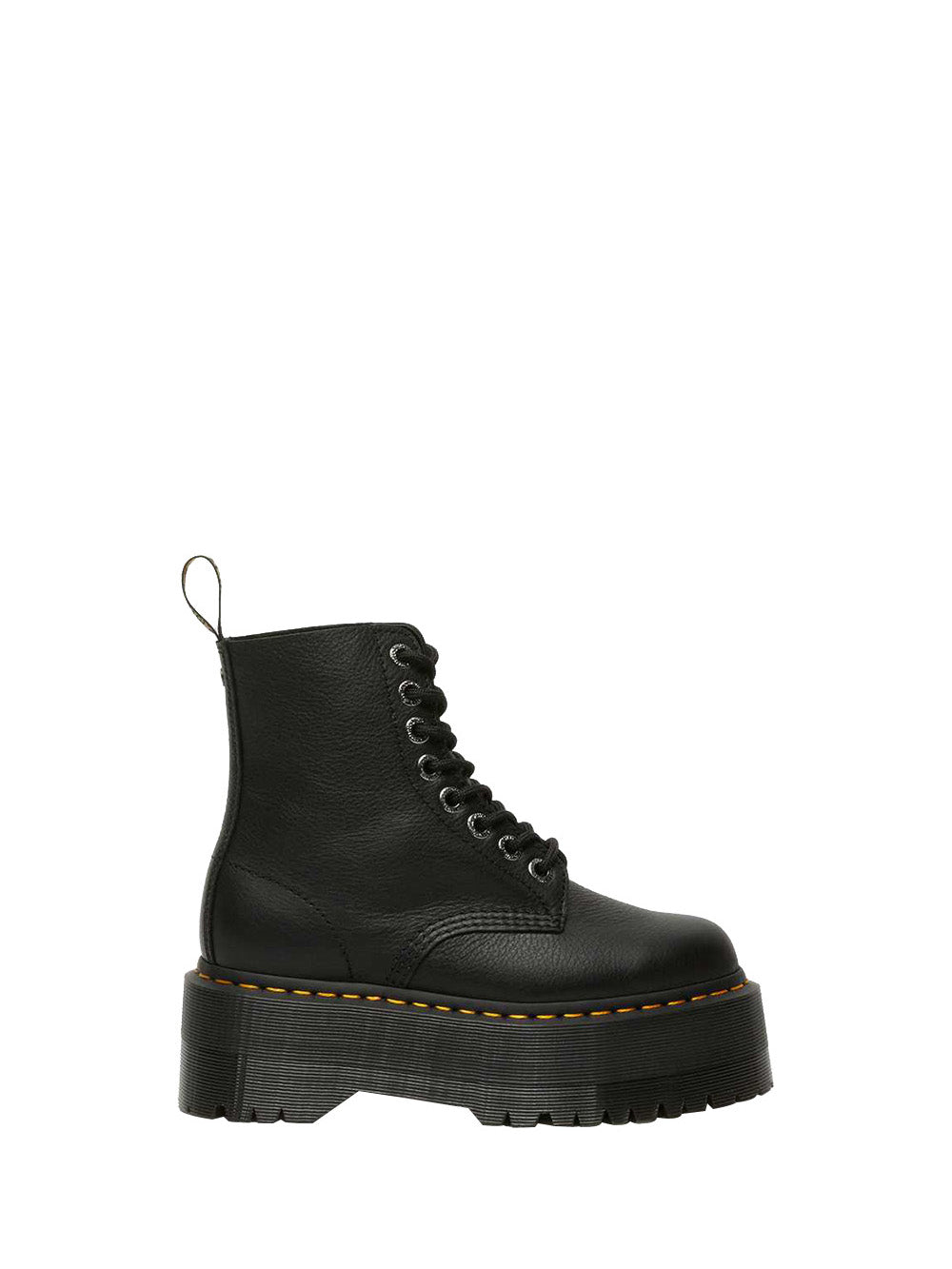 DR MARTENS Anfibio Donna Nero in pelle 1460 PASCAL MAX platform 6 cm Nero