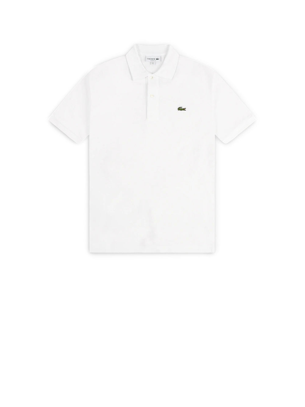 LACOSTE Polo Uomo Bianca con bottoni in madreperla Bianco