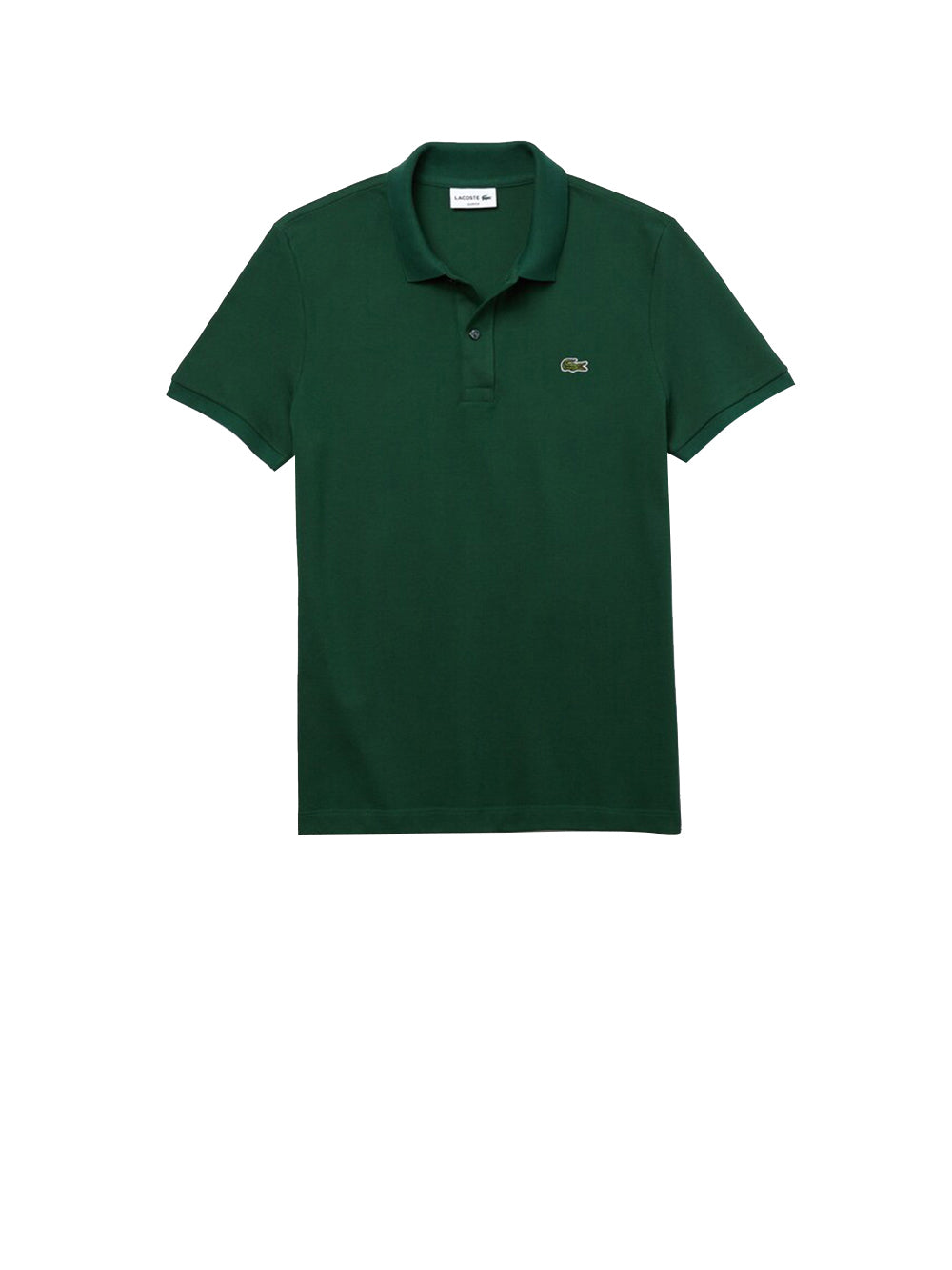 LACOSTE Polo Uomo Verde a maniche corte con logo brand Verde