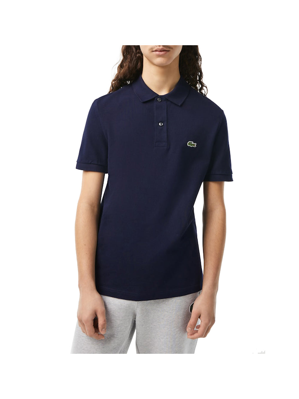 LACOSTE Polo Uomo Blu Navy con logo brand NAVY