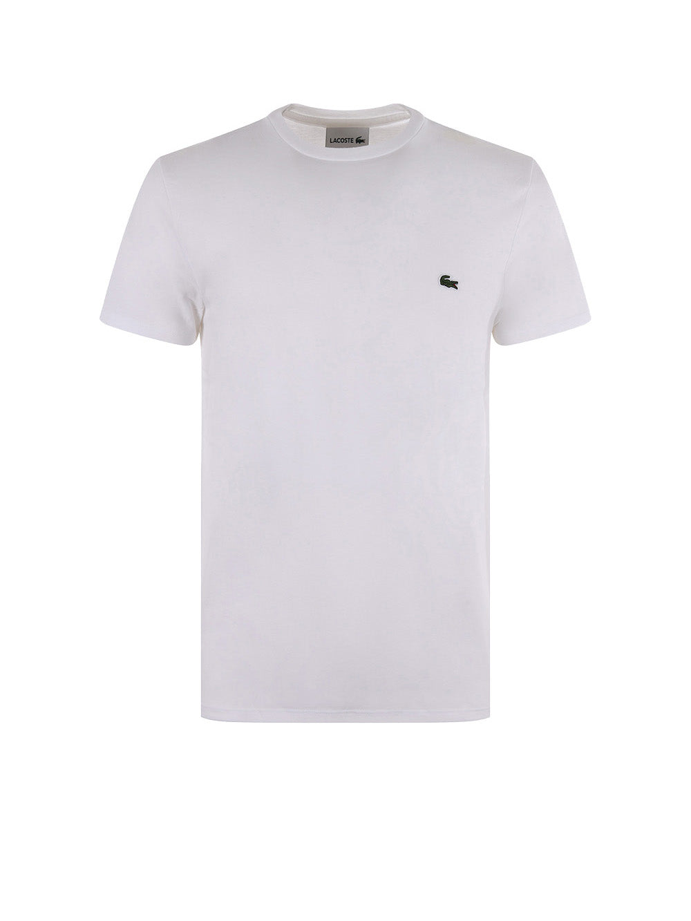 LACOSTE T-shirt Uomo Bianca in cotone con logo Bianco
