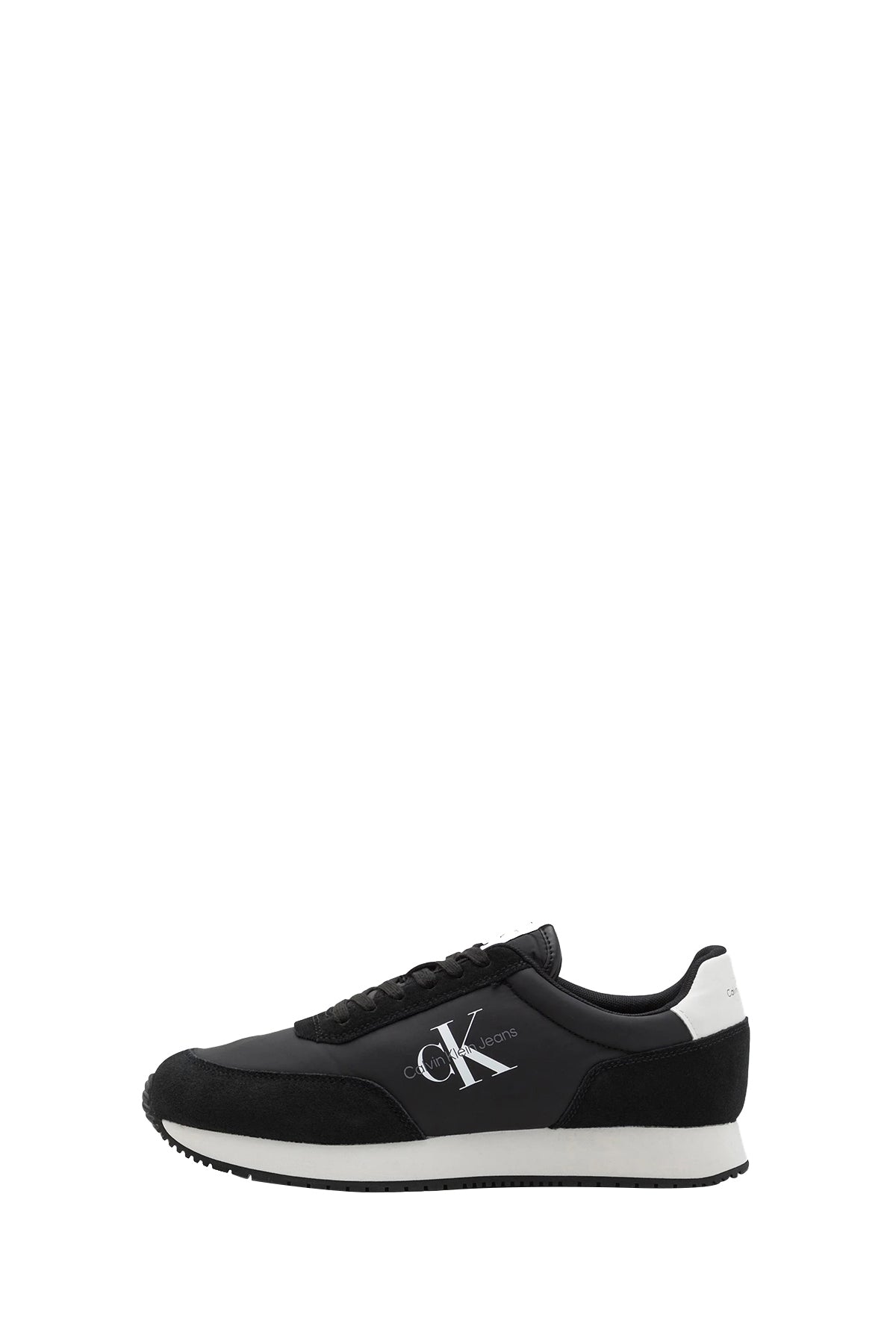 CALVIN CALZATURE Sneakers Uomo Retro Runner Nero Nero