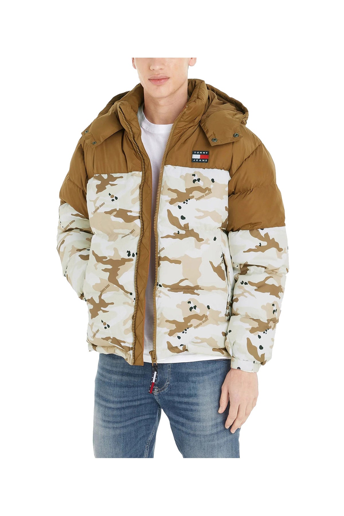 TOMMY JEANS 2USCITA Giubbotto Piumino Uomo Camouflage CAMOUFLAGE