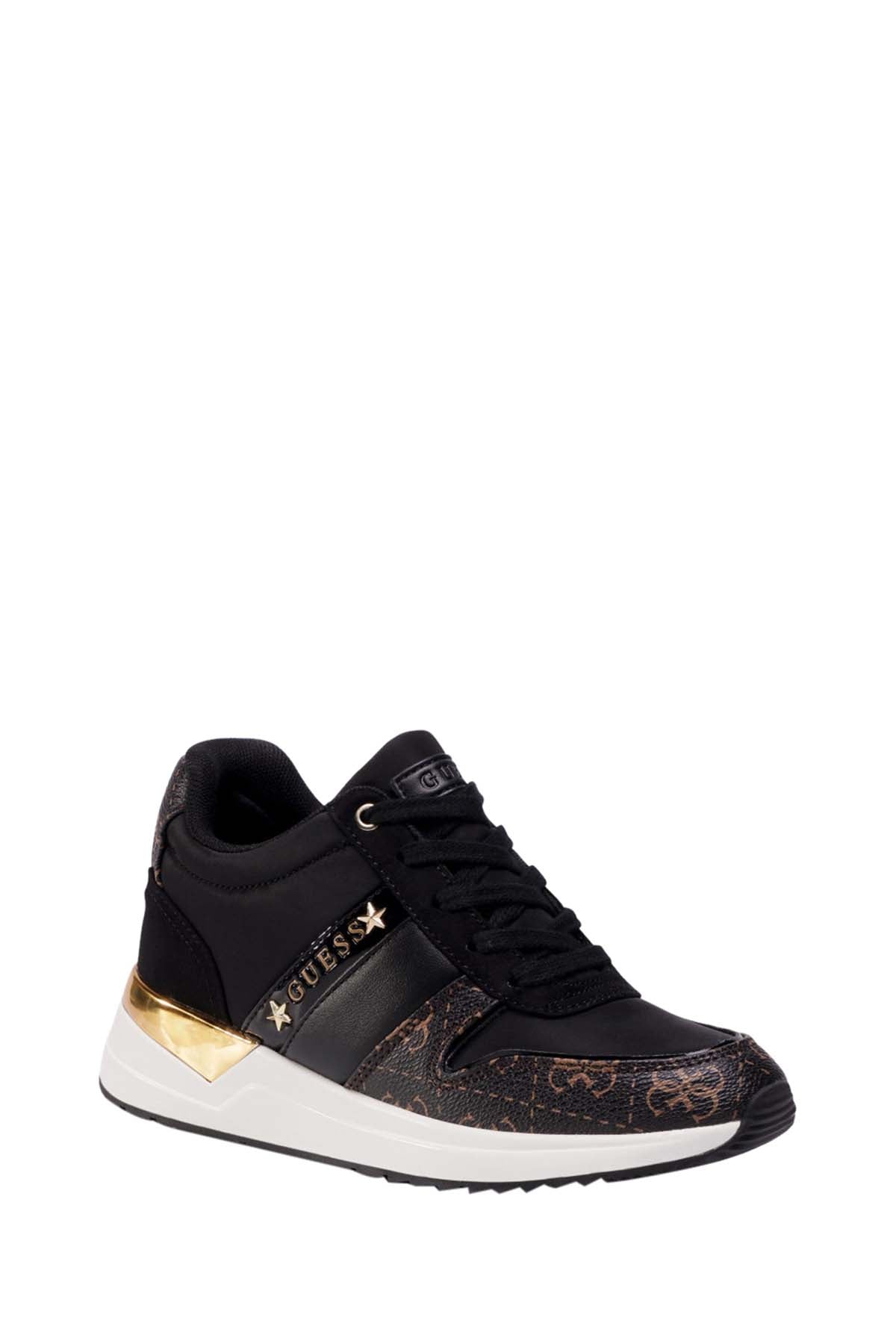 GUESS 1 USCITA Sneaker Runner Ravyn 4G Logo Nero BLACK