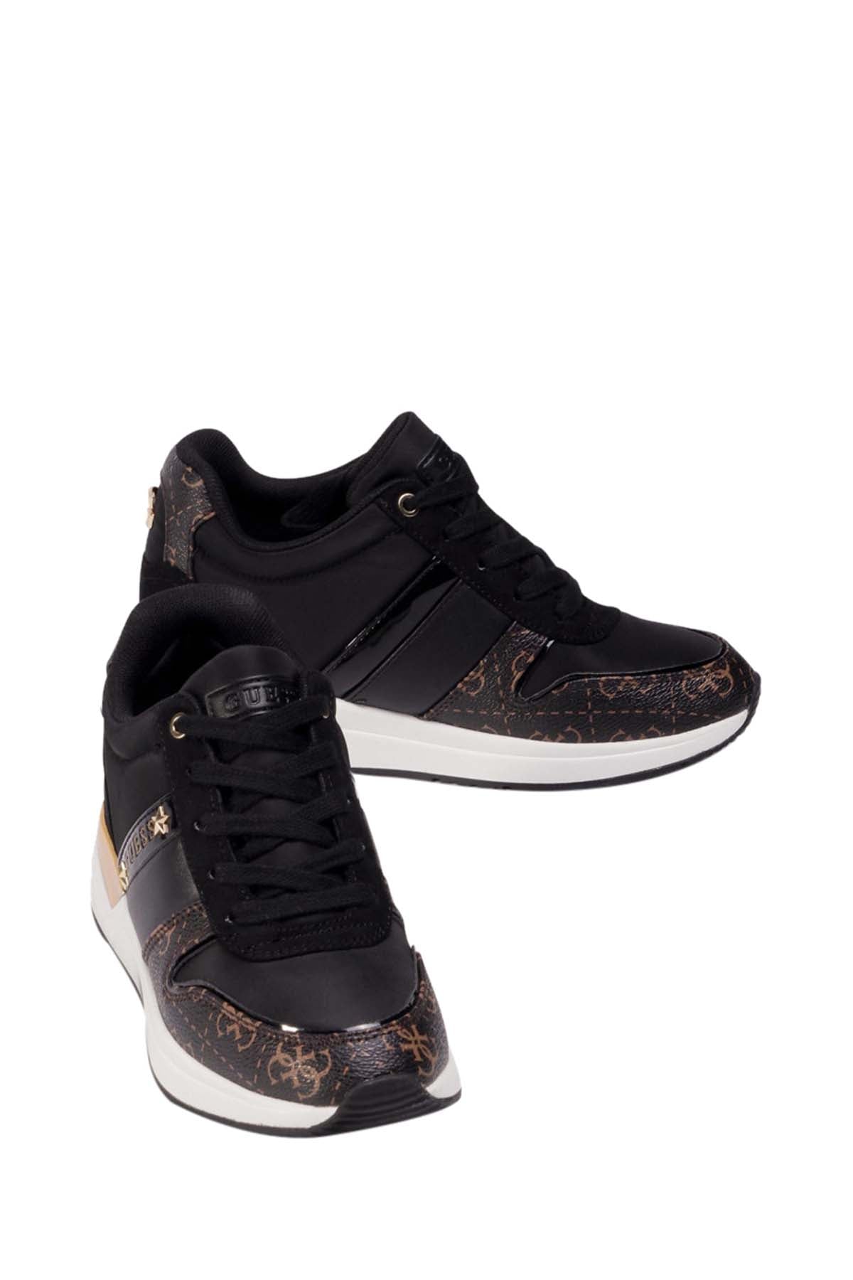 GUESS 1 USCITA Sneaker Runner Ravyn 4G Logo Nero BLACK