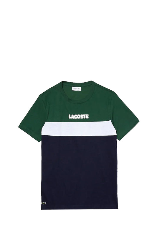 LACOSTE T-Shirt Con Logo Verde Verde