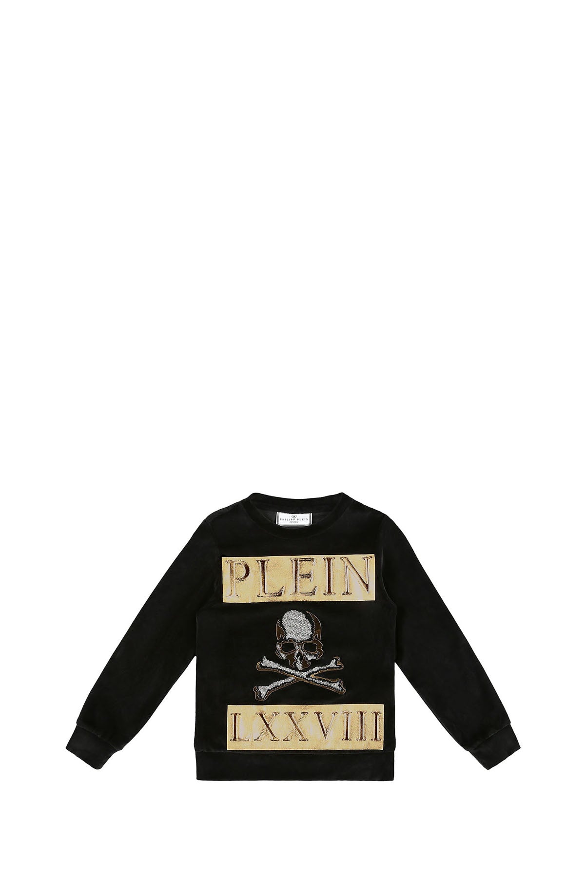 PHILIPP PLEIN Felpa Skull And Plein Nero BLACK