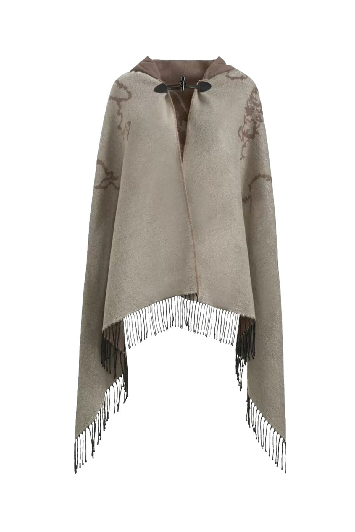 PRIMA CLASSE Poncho Con Cappuccio Beige Beige
