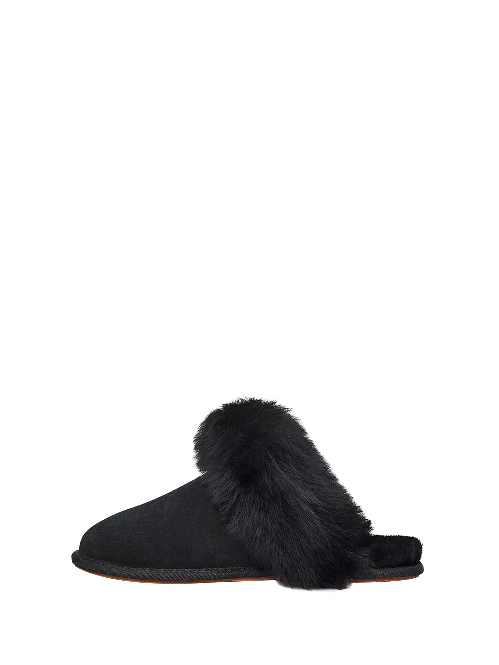 UGG Ciabatte Donna in pelle di pecora con punta arrotondata Nero