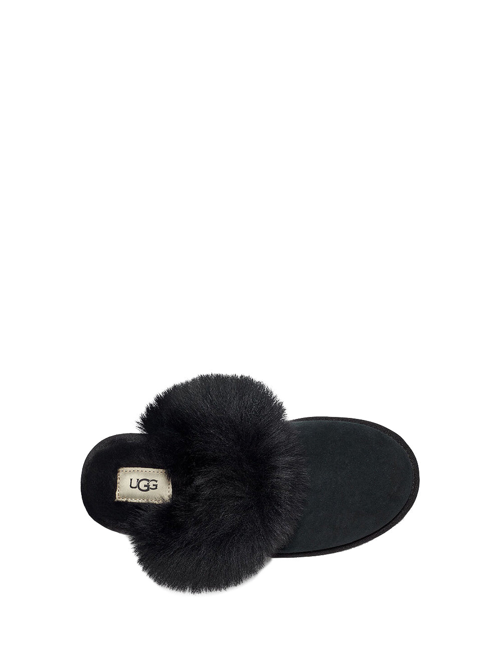 UGG Ciabatte Donna in pelle di pecora con punta arrotondata Nero