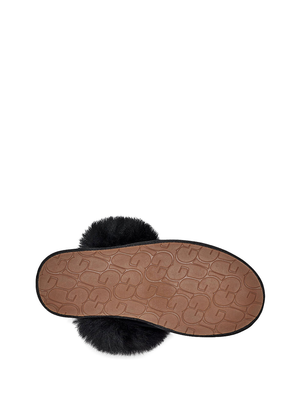 UGG Ciabatte Donna in pelle di pecora con punta arrotondata Nero