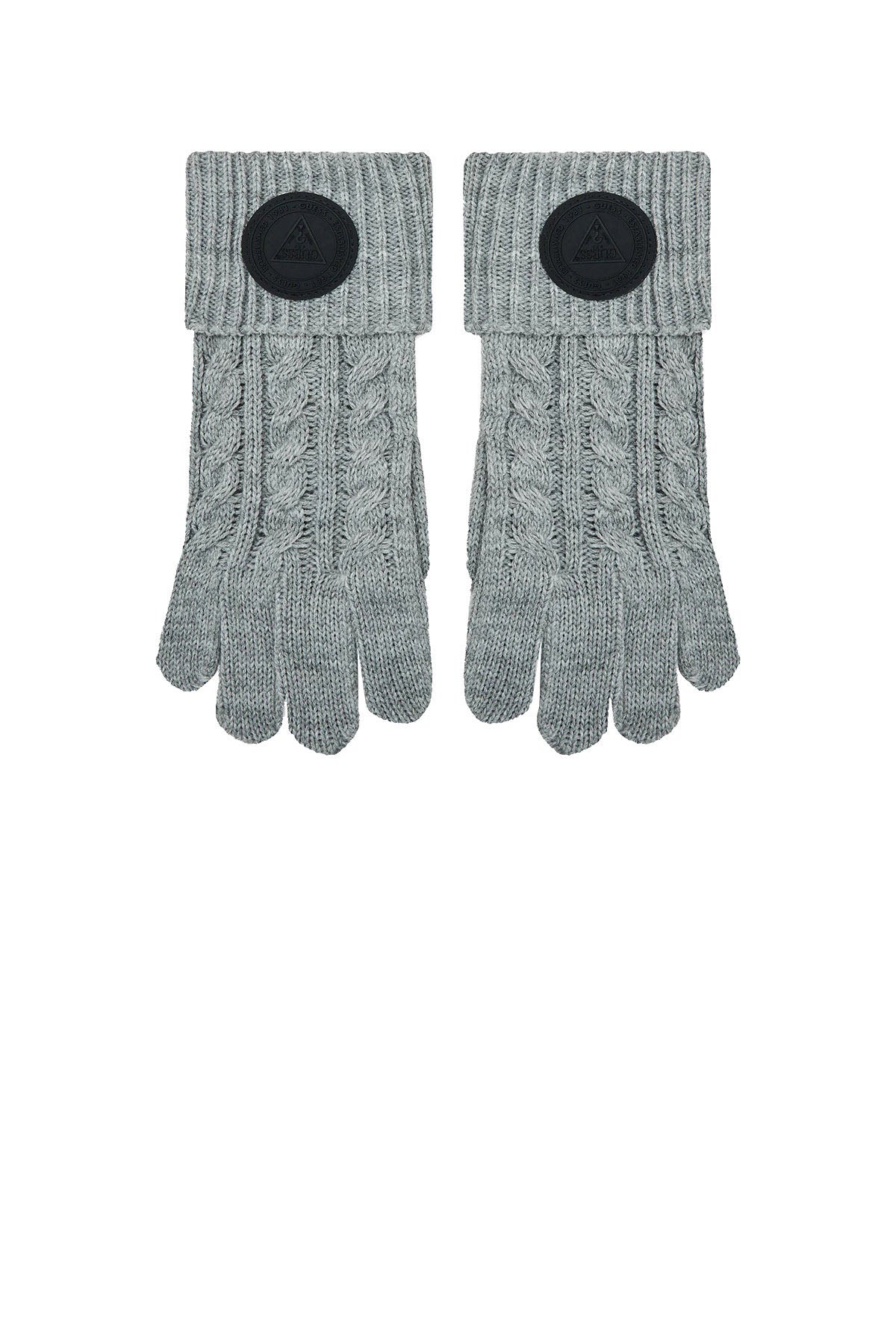GUESS 2 USCITA Guanti Donna Con Logo Grigio Grigio