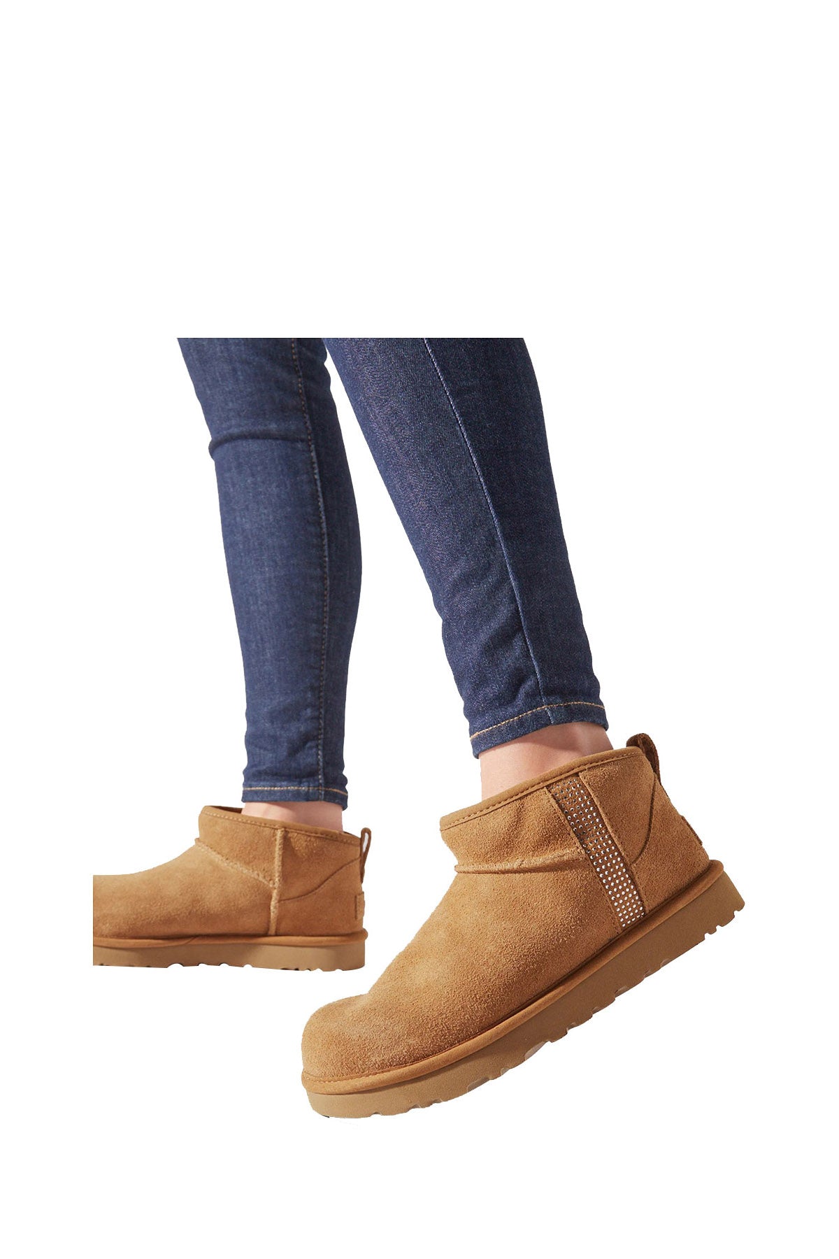 UGG Eskimo Boots Donna Classic Ultra Mini Bling Chestnut CHESTNUT