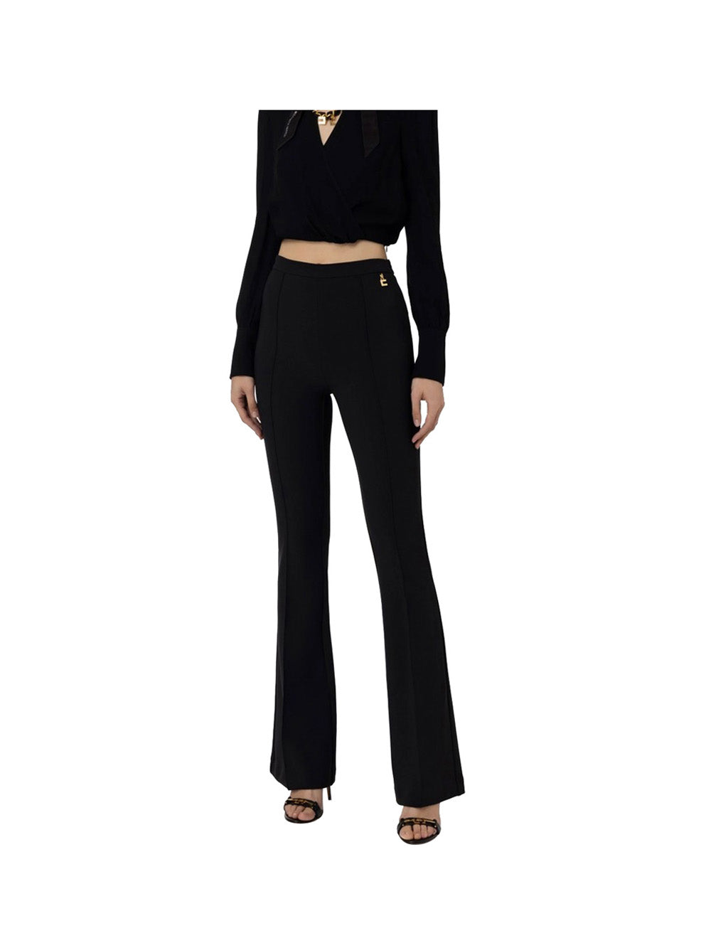 ELISABETTA FRANCHI 1USCITA Elisabetta Franchi Palazzo Pantalone Donna Nero Nero
