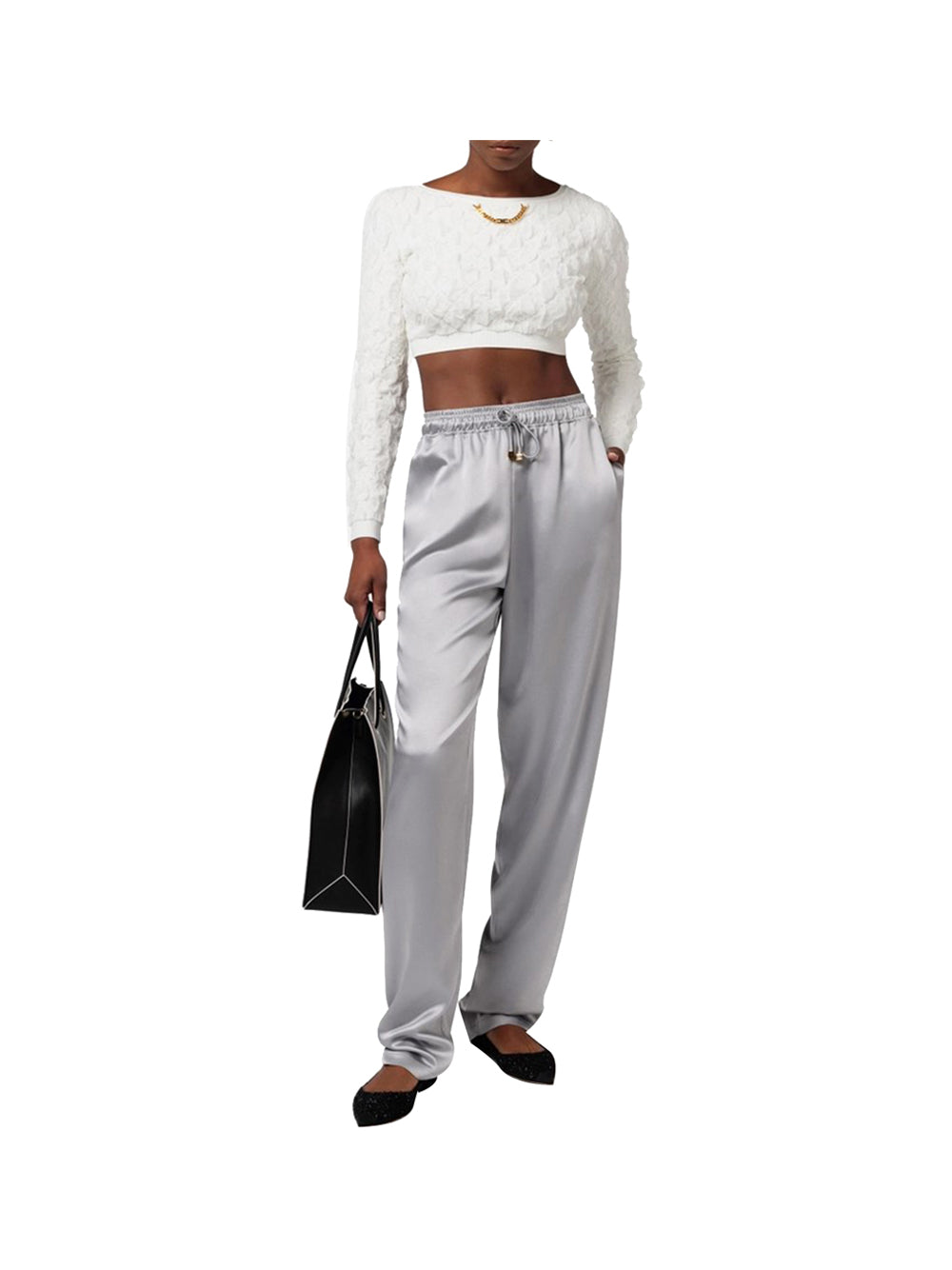 ELISABETTA FRANCHI 2USCITA Elisabetta Franchi Pantalone Donna Piombo - Grigio PIOMBO