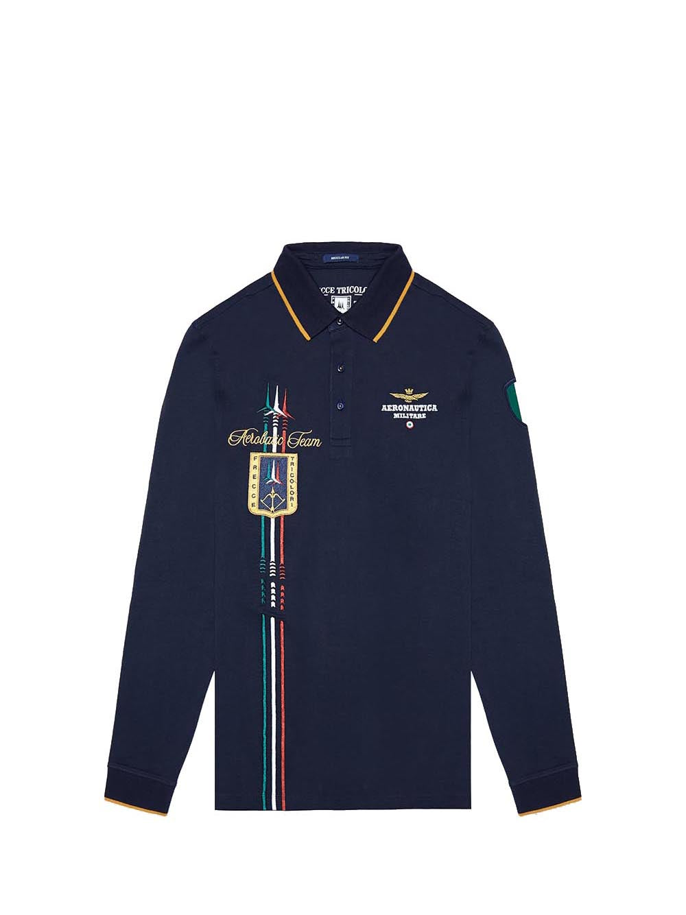 AERONAUTICA MILITARE 2 USCITA Aeronautica Militare Polo Uomo Dark Blue - Blu DARK BLUE