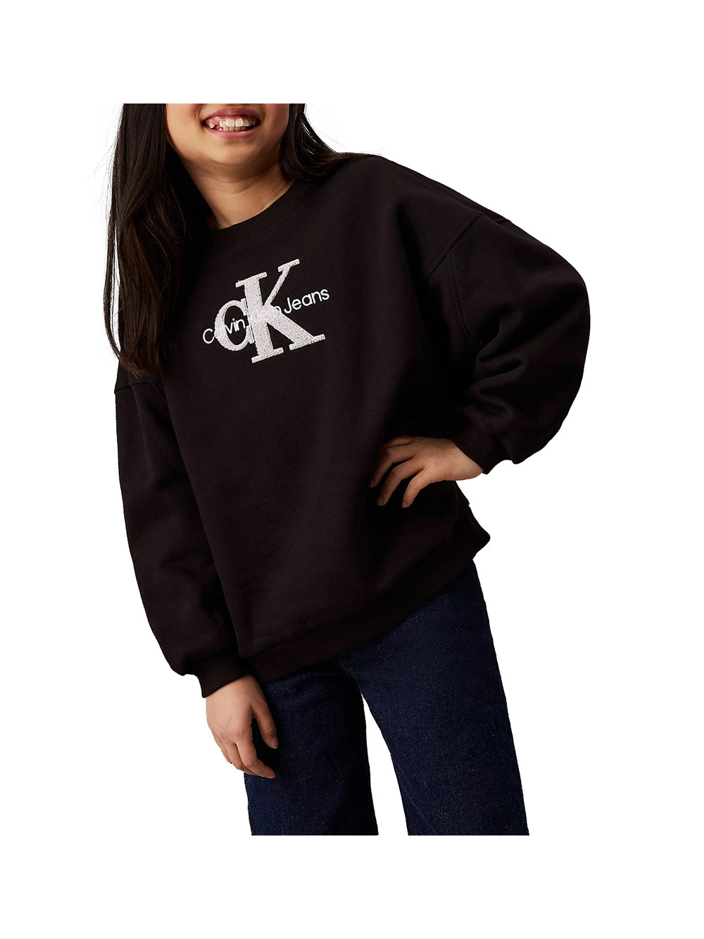 CALVIN2 1USCITA Calvin Klein Felpa Bambina Nero Nero