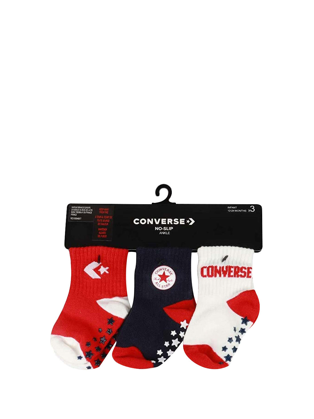 CONVERSE Calzini ROSSO/NERO/BIANCO ROSSO/NERO/BIANCO