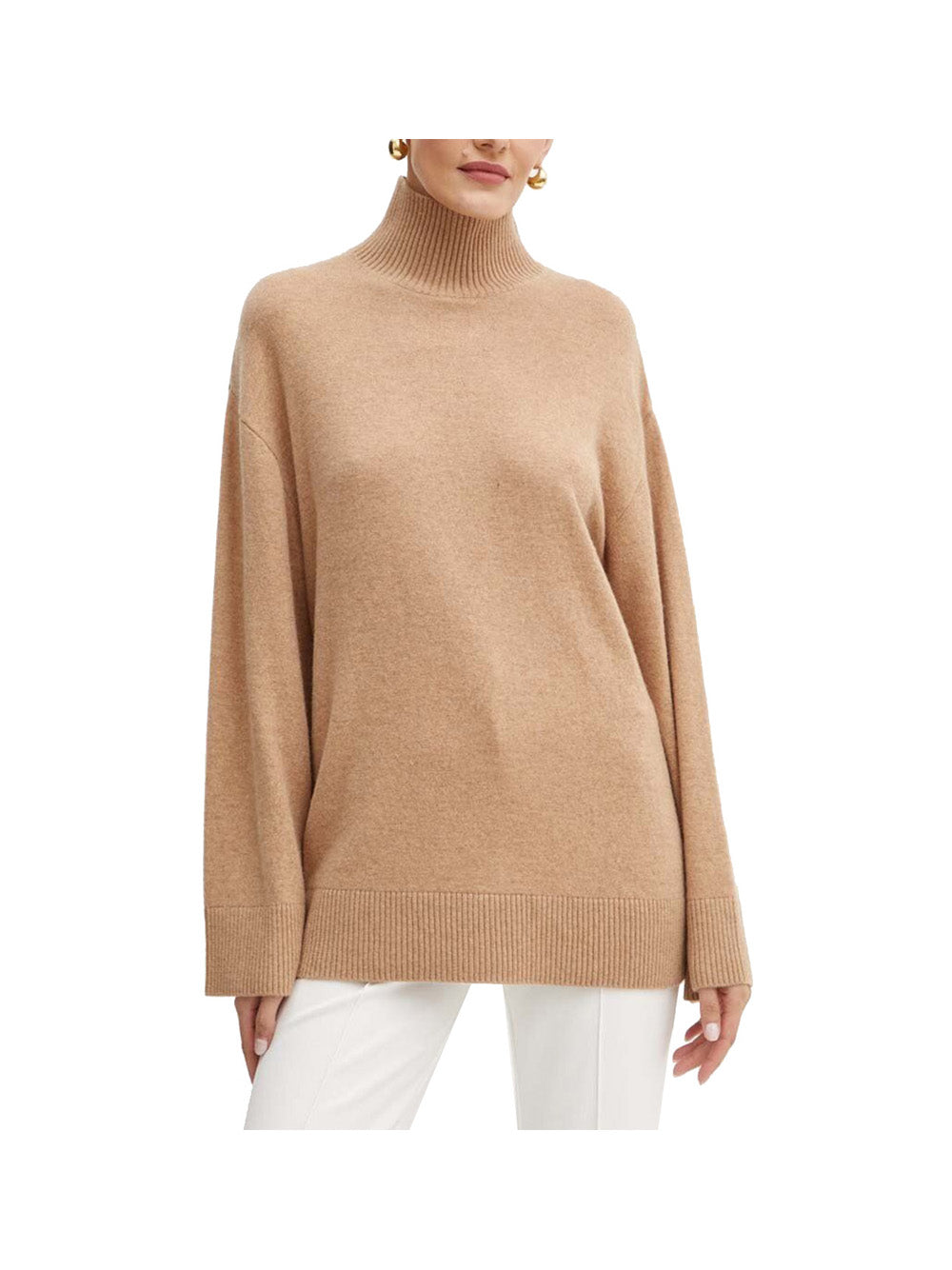 ELISABETTA FRANCHI 1USCITA Elisabetta Franchi Maglia Donna Cammello - Marrone Cammello