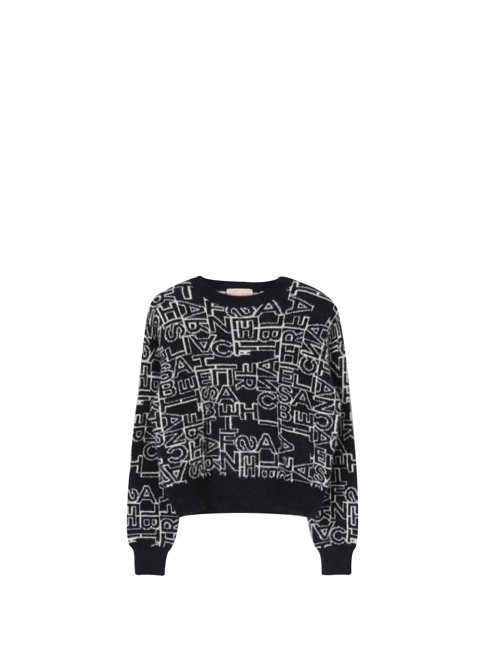 ELISABETTA FRANCHI Maglione NERO/BURRO NERO/BURRO