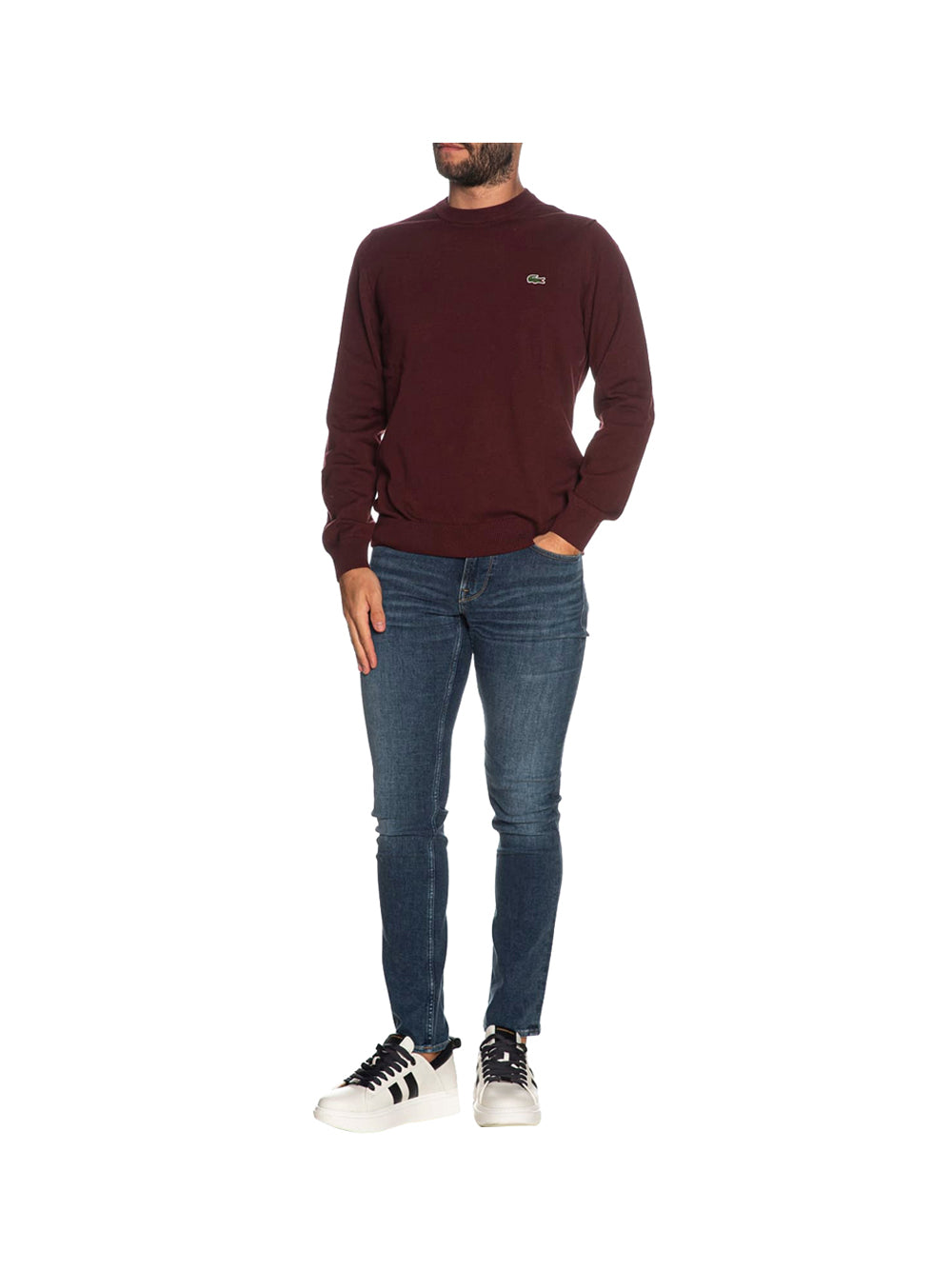 LACOSTE Lacoste Maglia Uomo Bordeaux - Rosso BORDEAUX
