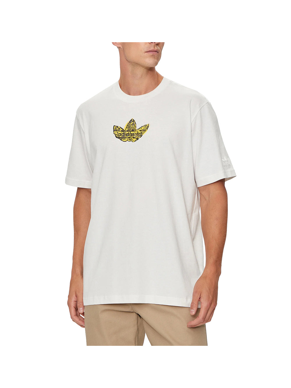 ADIDAS Adidas T-Shirt Uomo Bianco Bianco