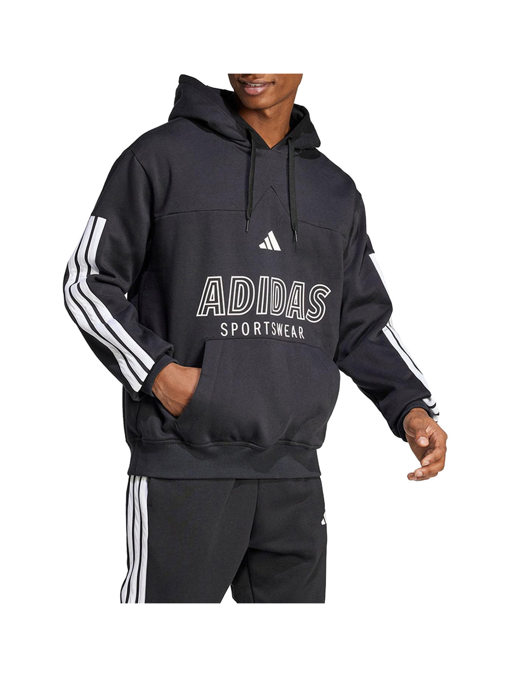 ADIDAS Adidas Felpa Uomo Black - Nero BLACK