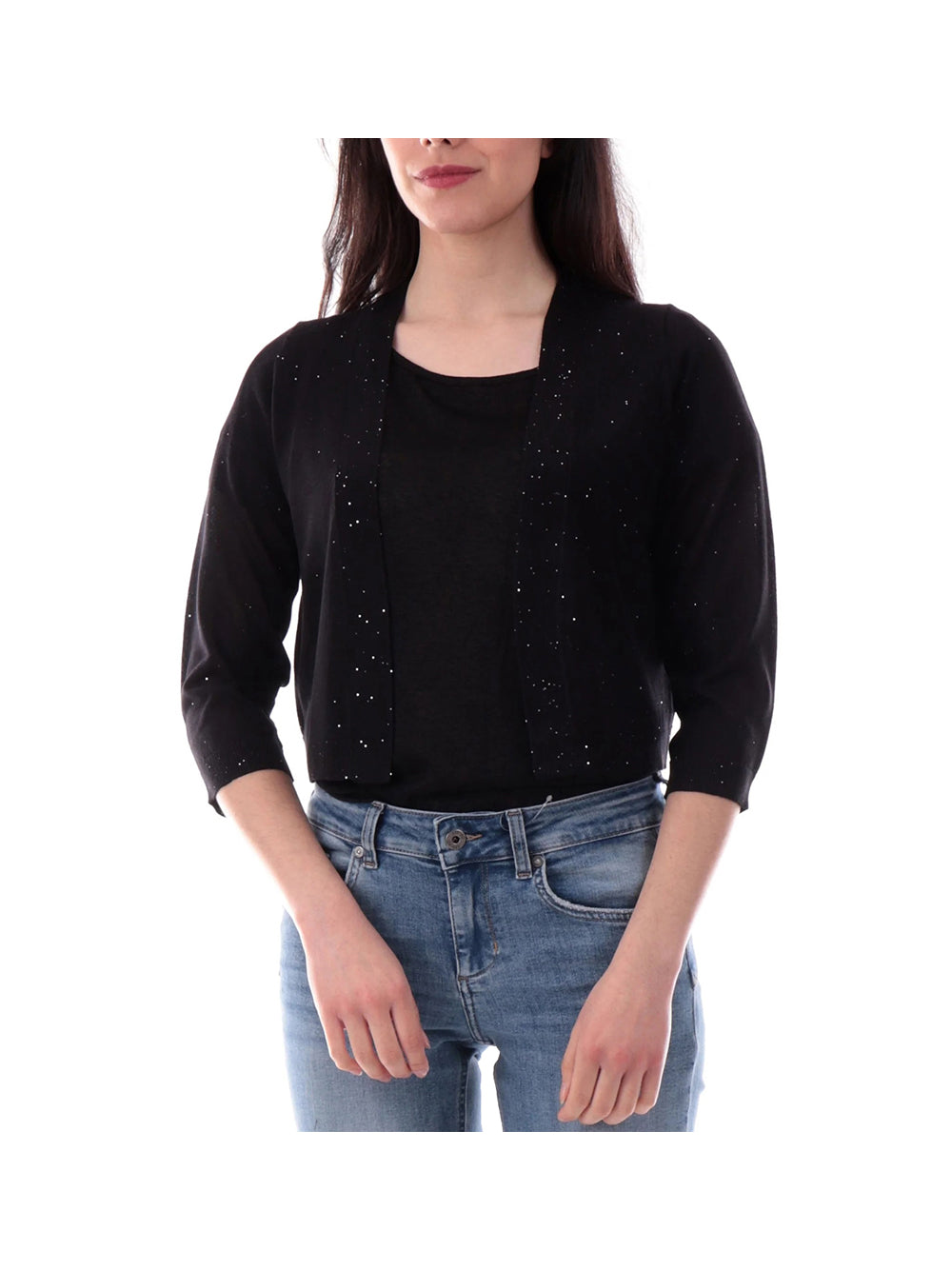 ANIS WHITE Anis White Coprispalla Donna Nero Nero