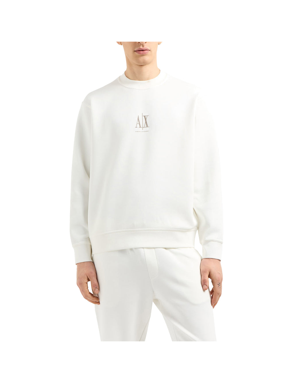 ARMANI EXCHANGE Armani Exchange Felpa Uomo Off White - Bianco Off White