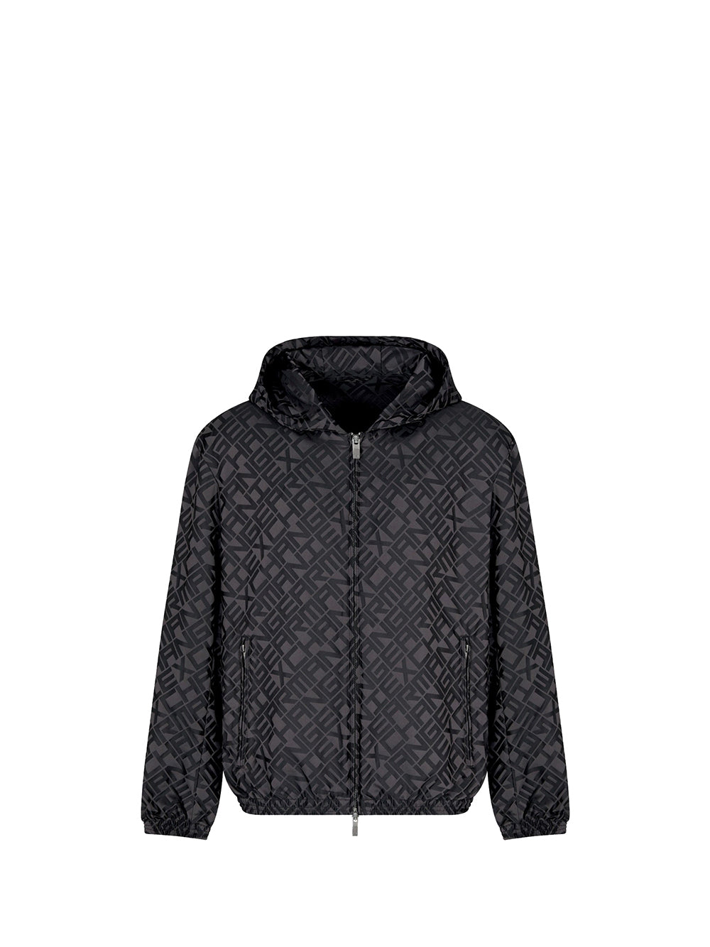 ARMANI EXCHANGE Armani Exchange Giubbotto Uomo Black Allover Big lo - Nero Black Allover Big Lo