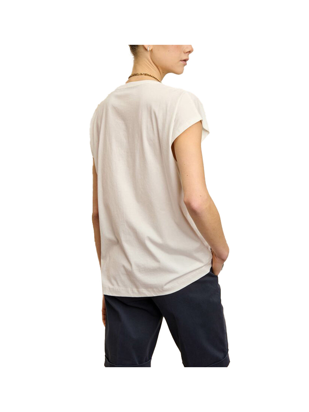 BLAUER Blauer T-Shirt Donna Bianco Neve - Bianco Bianco neve