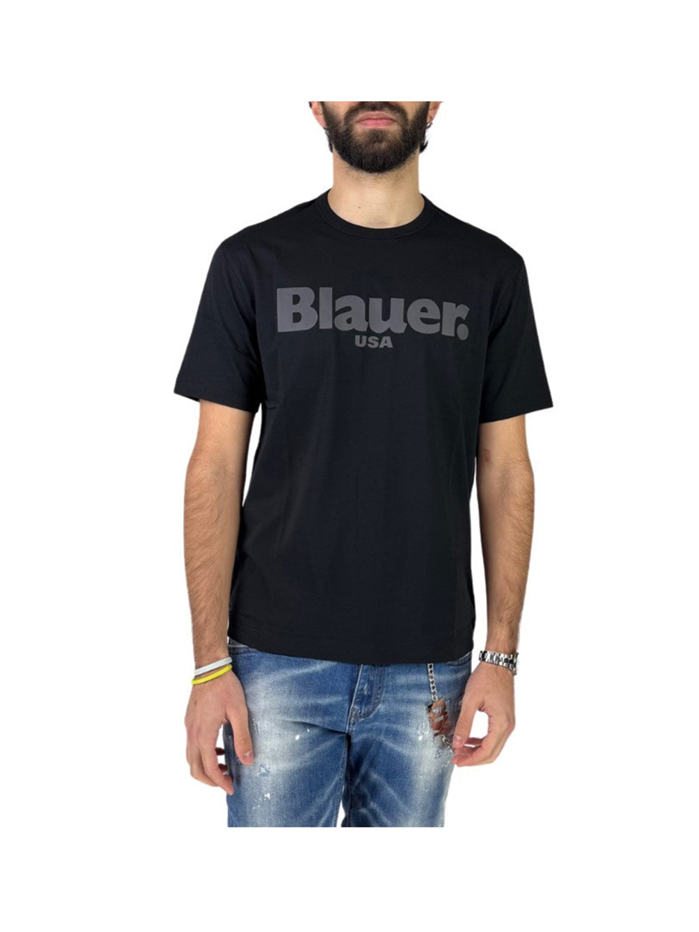 BLAUER Blauer T-Shirt Uomo Nero Nero
