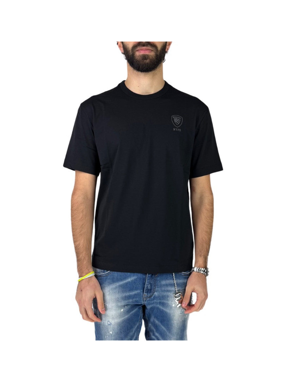 BLAUER Blauer T-Shirt Uomo Nero Nero
