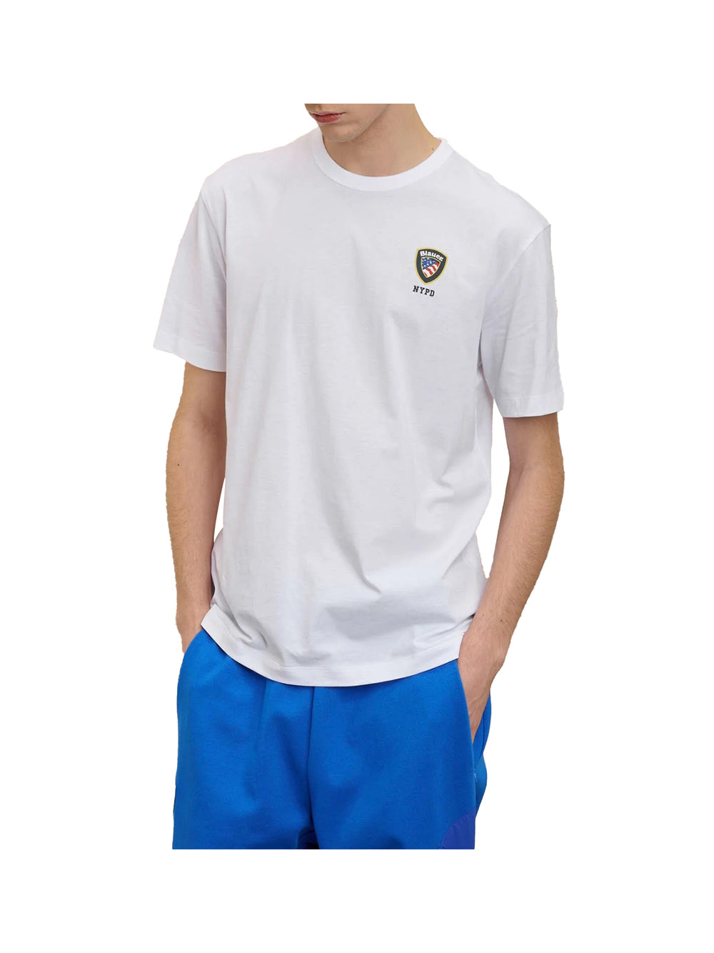 BLAUER Blauer T-Shirt Uomo Bianco Bianco