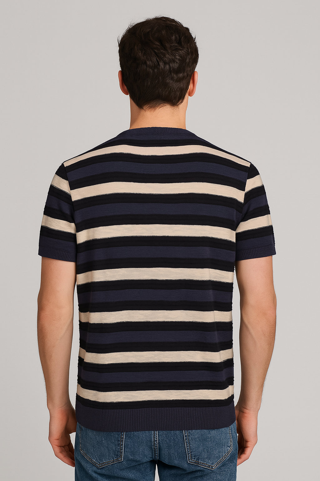 BRIAN BROME Maglia Uomo - Blu Multicolor