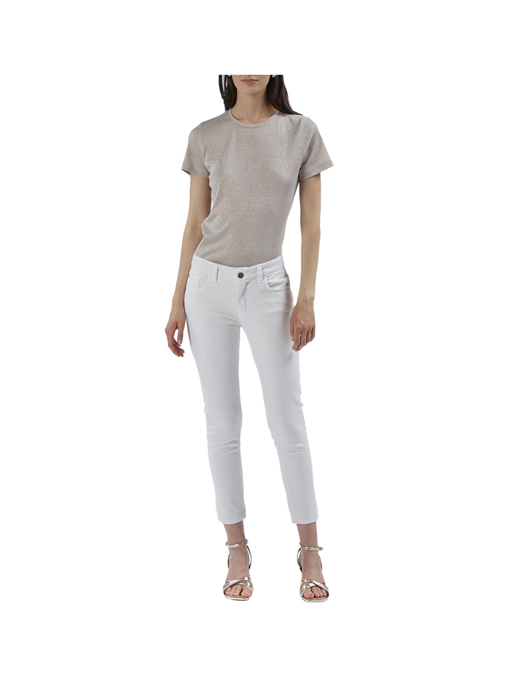 CAFE' NOIR STC Cafè Noir Jeans Donna Bianco Bianco
