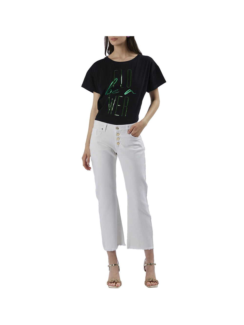 CAFE' NOIR STC Cafè Noir Jeans Donna Bianco Bianco