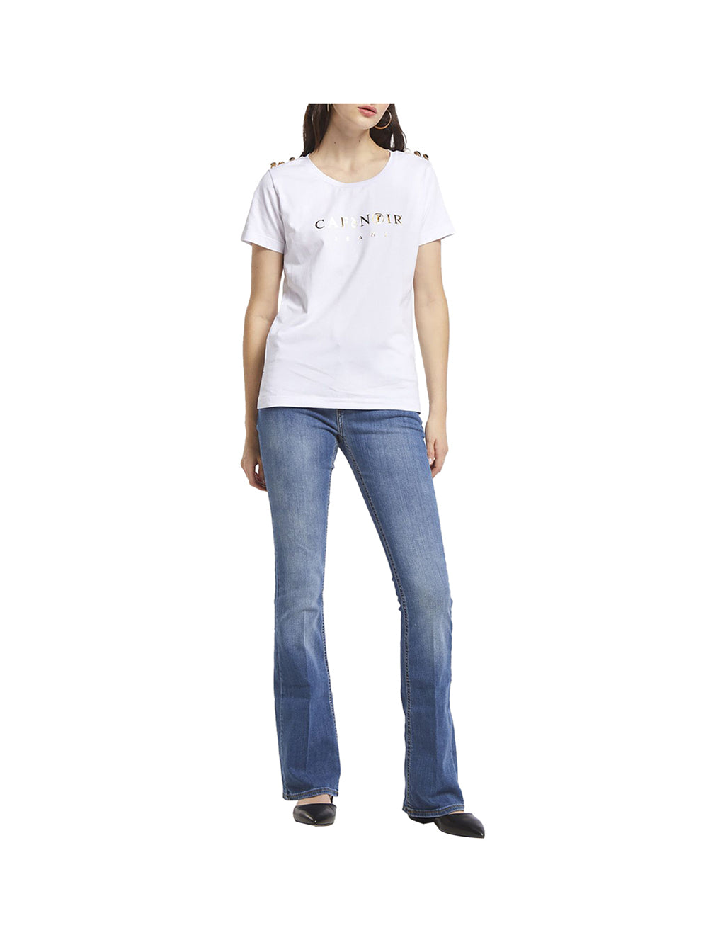 CAFE' NOIR STC Cafè Noir T-Shirt Donna Bianco Bianco