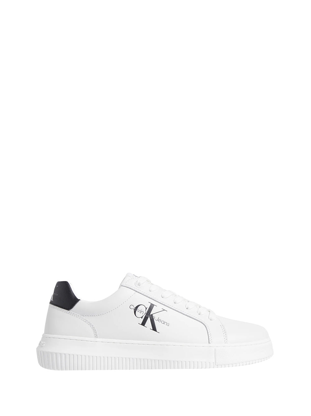 CALVIN CALZATURE 2USCITA Calvin Klein Sneakers Chunky Cupsole Uomo Bianco/nero - Bianco Bright White/Black