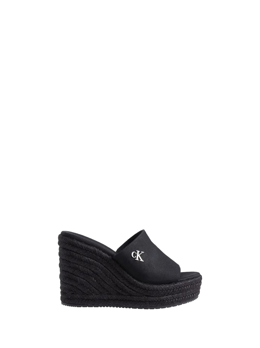 CALVIN CALZATURE 2USCITA Calvin Klein Sandalo Basso Donna Triple Black - Nero Triple Black