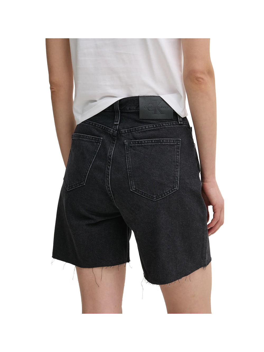 CALVIN2 2USCITA Calvin Klein Short Donna Denim Black - Nero DENIM BLACK