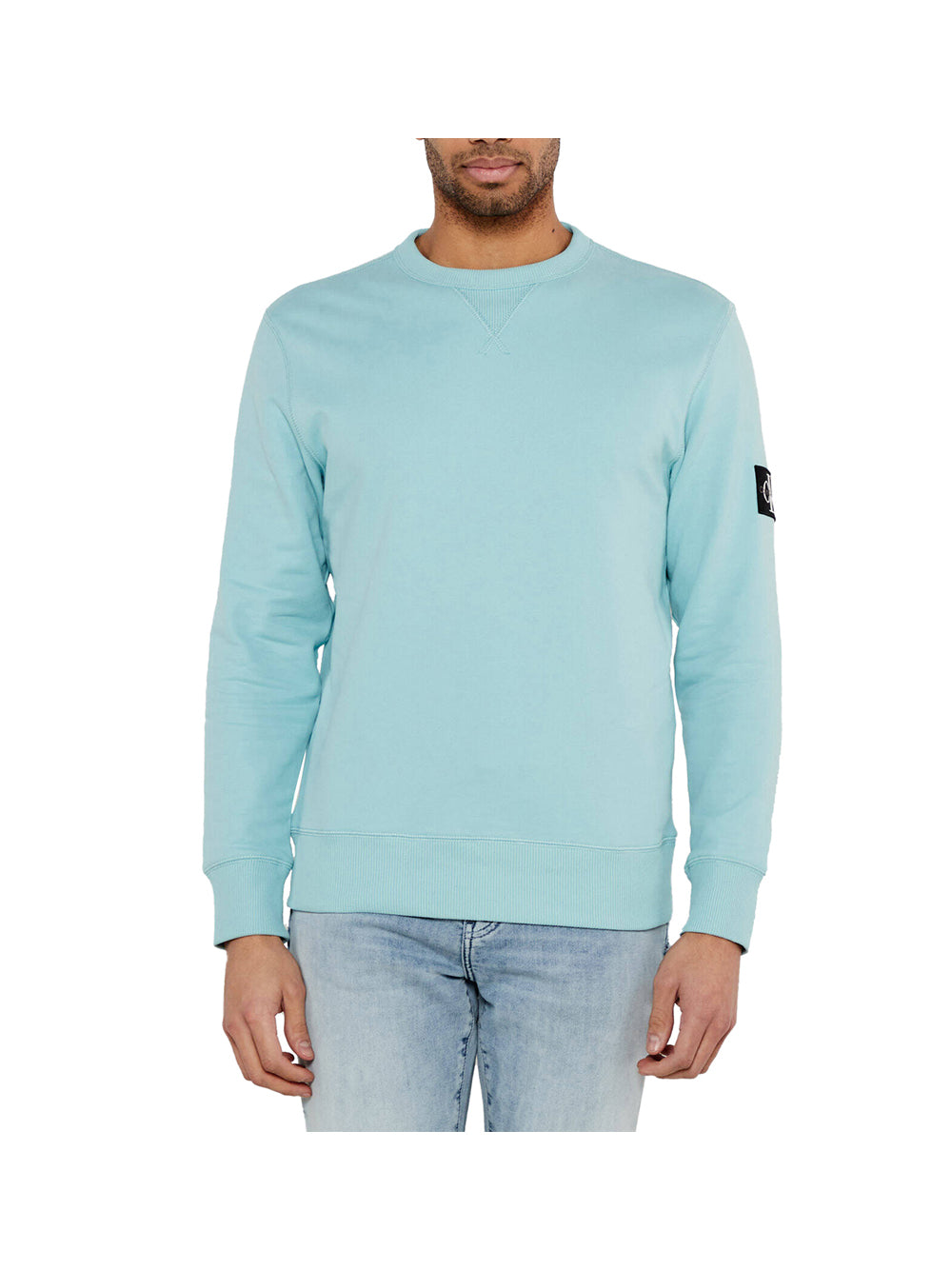 CALVIN2 2USCITA Calvin Klein Felpa Uomo Fresh Mint - Turchese Fresh Mint