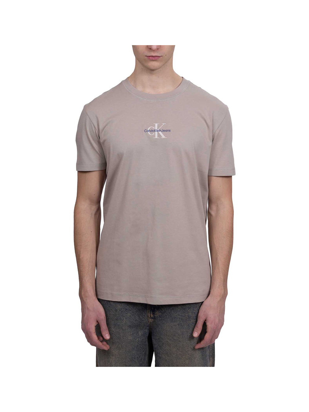 CALVIN2 2USCITA Calvin Klein T-Shirt Uomo Tortora - Beige Tortora