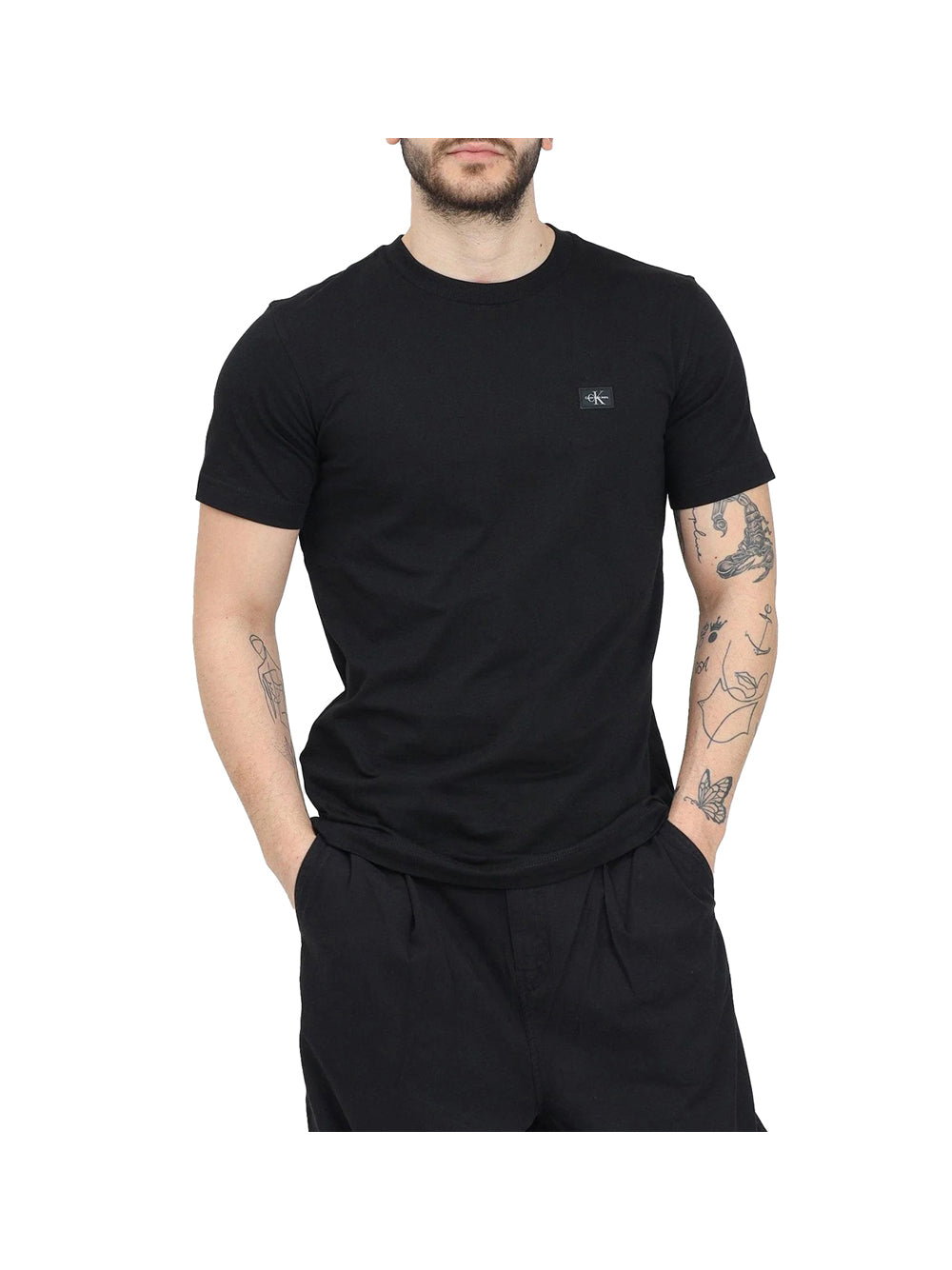 CALVIN2 2USCITA Calvin Klein T-Shirt Uomo Ck Black - Nero Ck Black