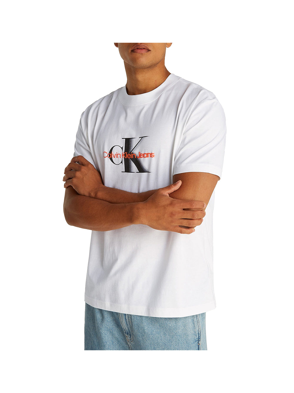 CALVIN2 2USCITA Calvin Klein T-Shirt Uomo Bright White - Bianco Bright White