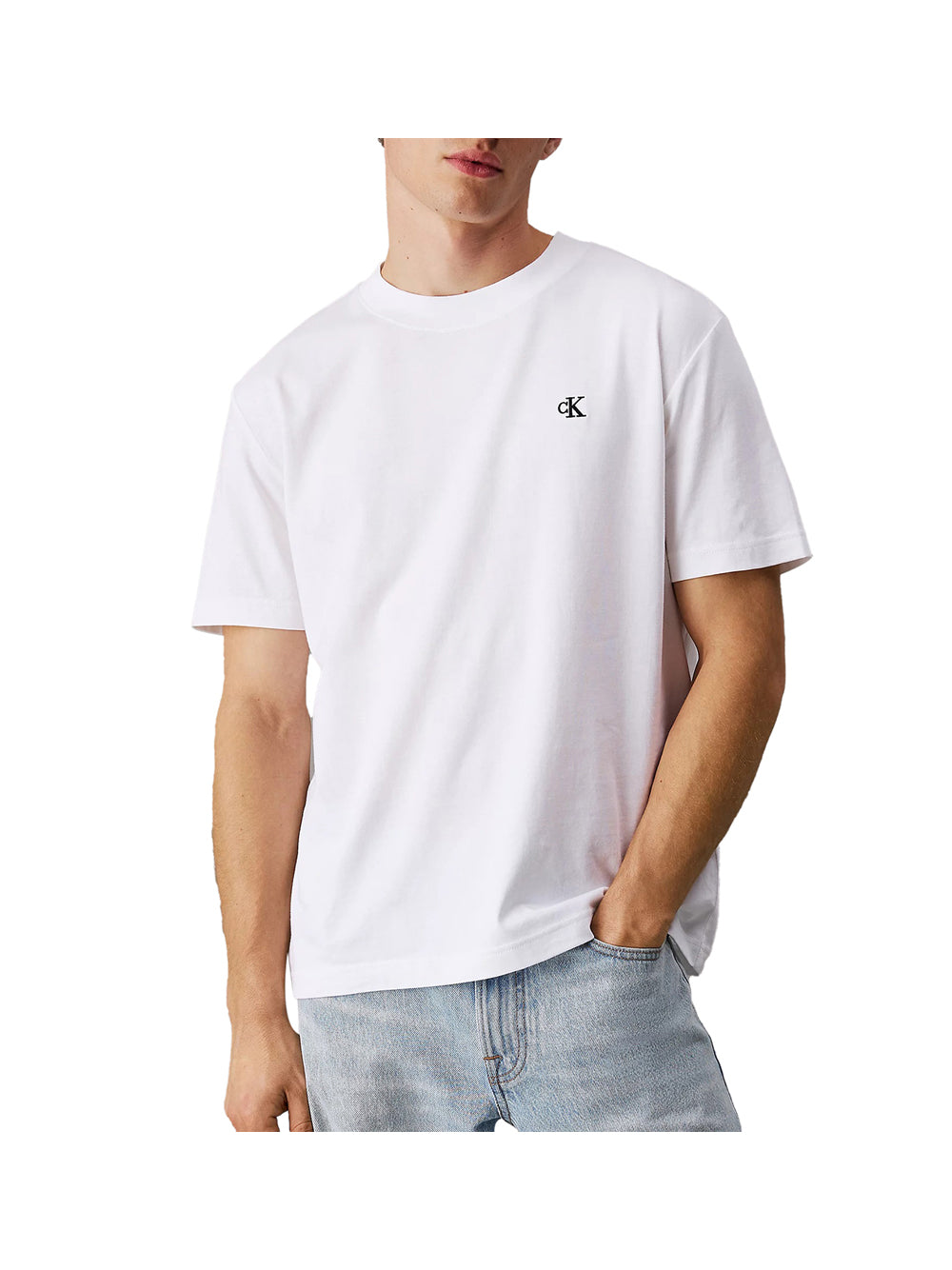 CALVIN2 2USCITA Calvin Klein T-Shirt Uomo Bright White - Bianco Bright White