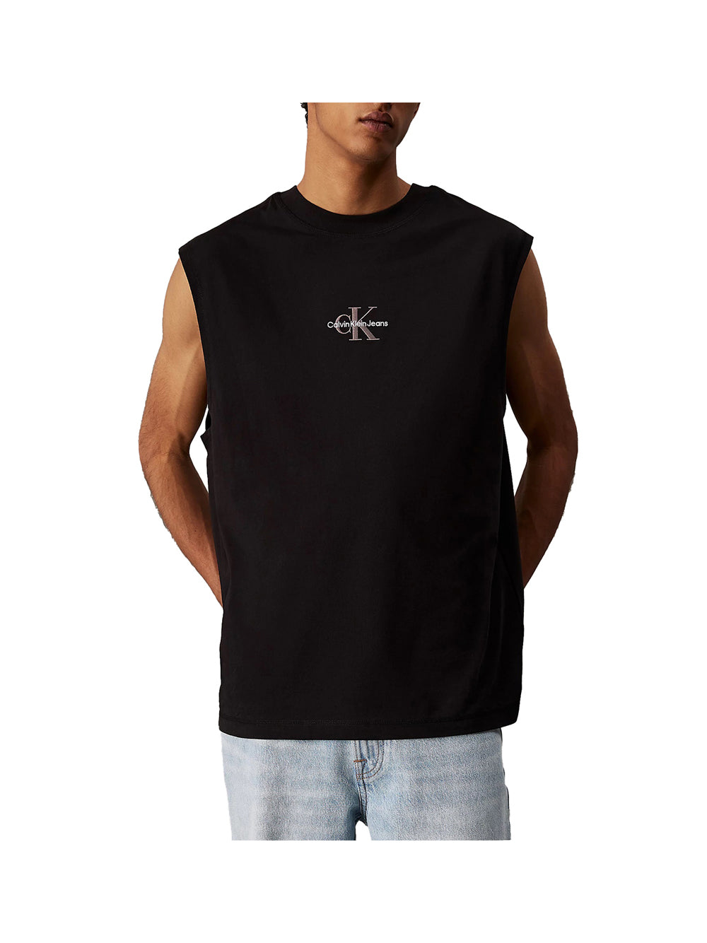 CALVIN2 2USCITA Calvin Klein Top Uomo Ck Black - Nero Ck Black