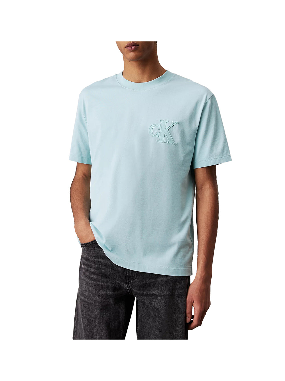 CALVIN2 2USCITA Calvin Klein T-Shirt Uomo Fresh Mint - Turchese Fresh Mint