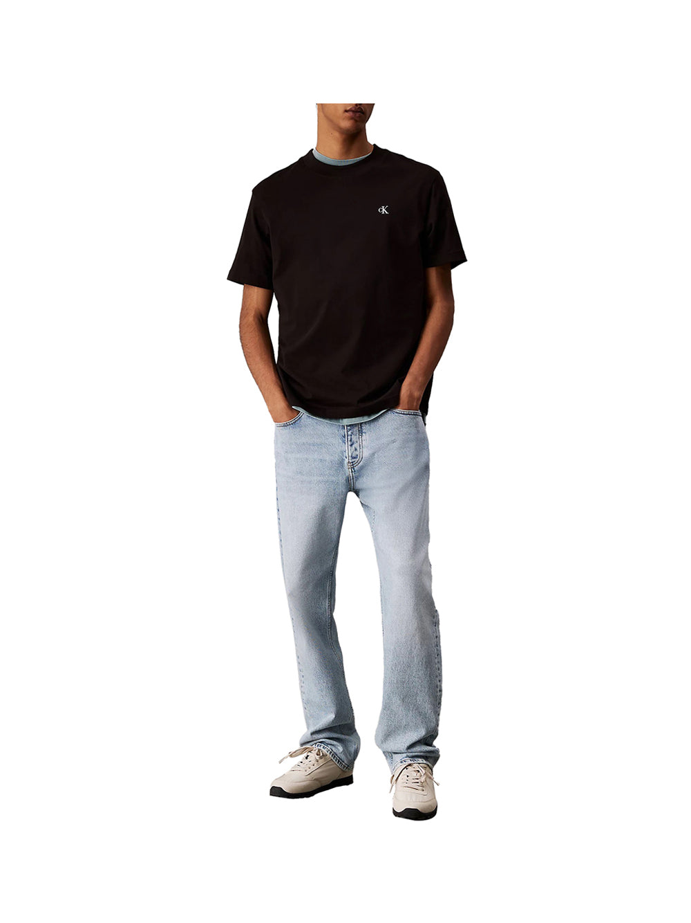 CALVIN2 2USCITA Calvin Klein T-Shirt Uomo Ck Black - Nero Ck Black