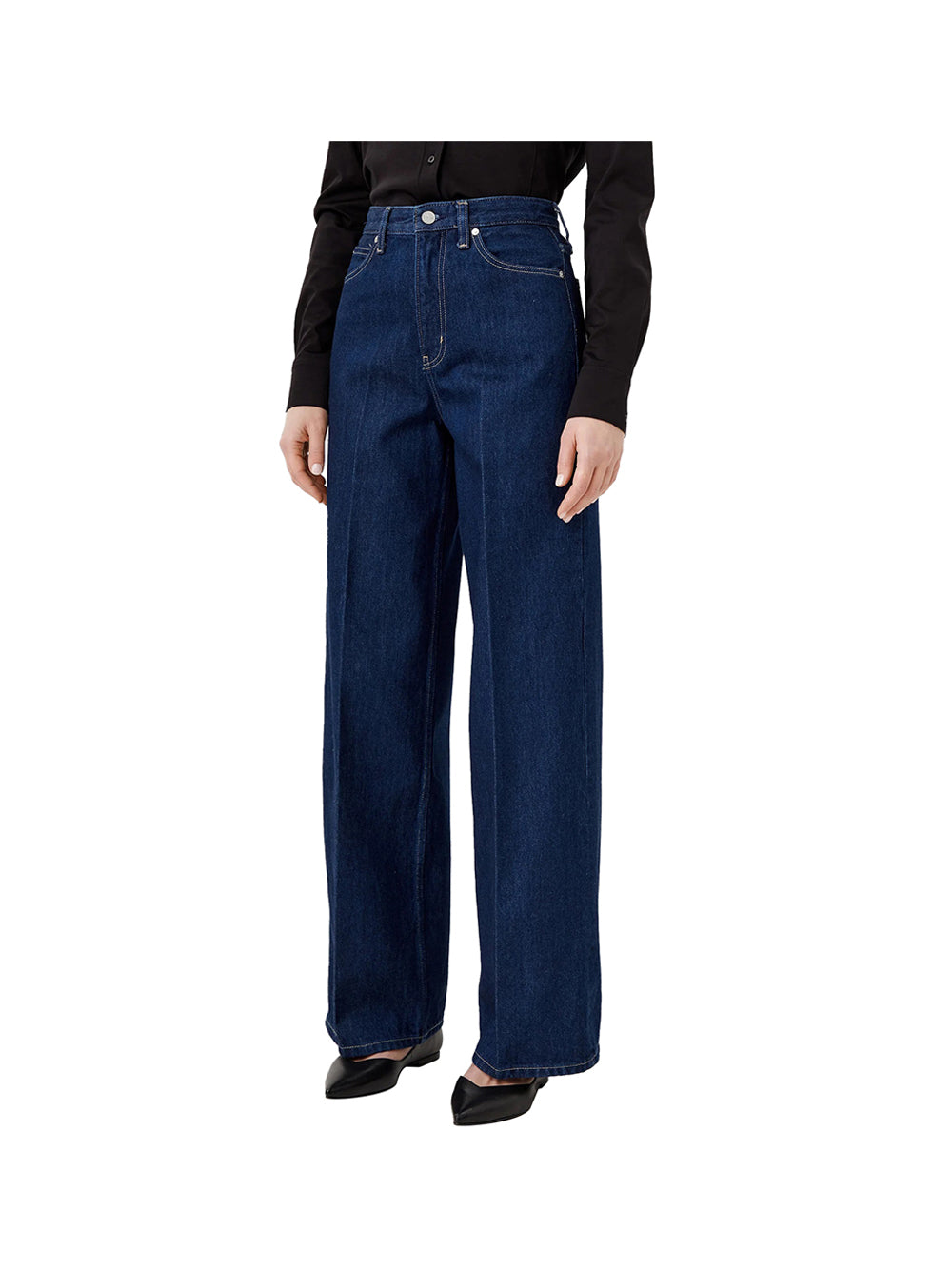 CALVIN 1LINEA 2USCITA Calvin Klein Jeans Donna Denim Rinse - Blu Denim Rinse